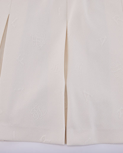 25SS レタリング ジャカード プリーツスカート