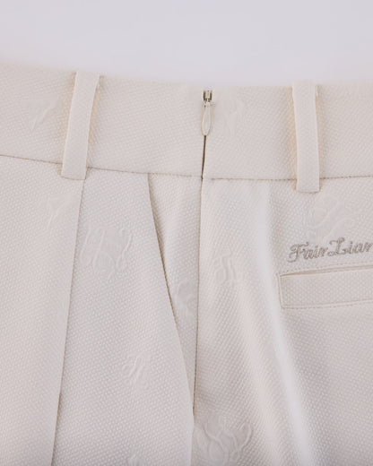 25SS レタリング ジャカード プリーツスカート