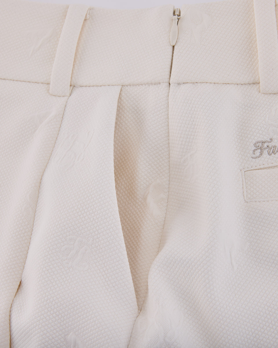 25SS レタリング ジャカード プリーツスカート