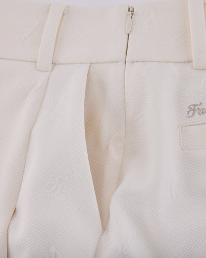 25SS レタリング ジャカード プリーツスカート