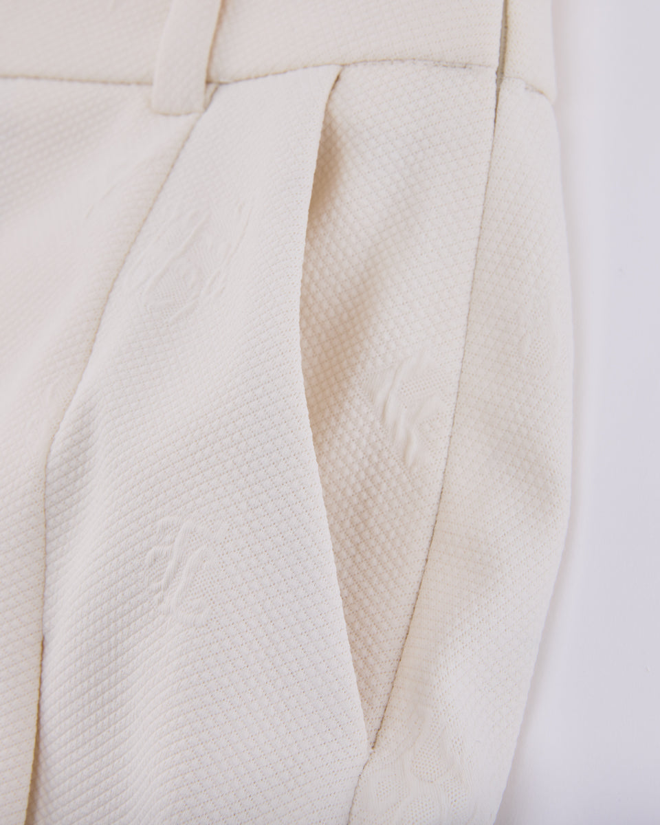 25SS レタリング ジャカード プリーツスカート