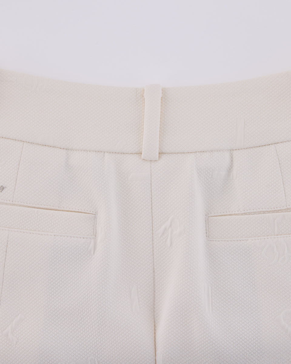 25SS レタリング ジャカード プリーツスカート