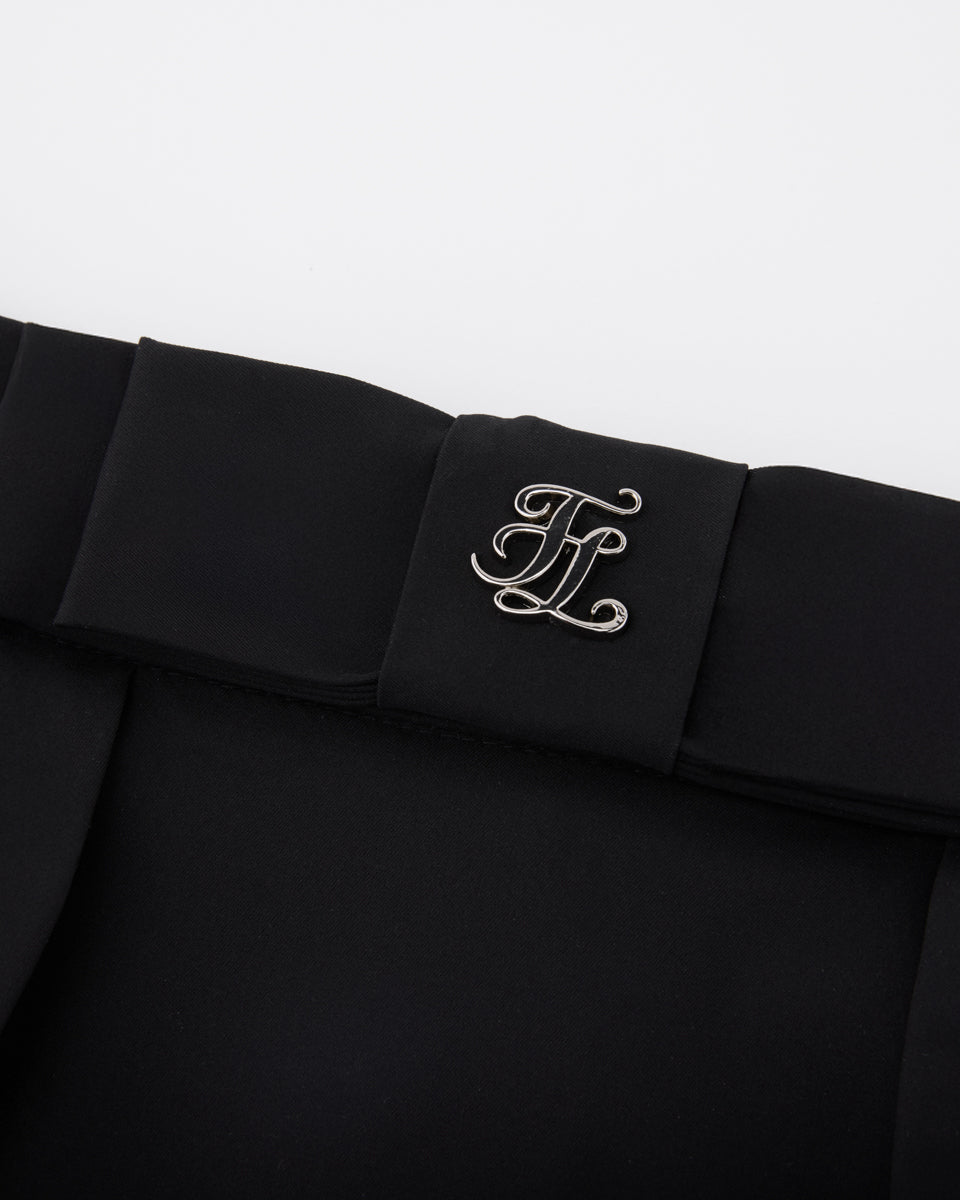 25SS ハイウエスト リボンフラップスカート