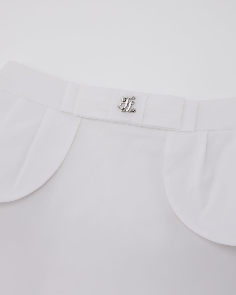 25SS ハイウエスト リボンフラップスカート