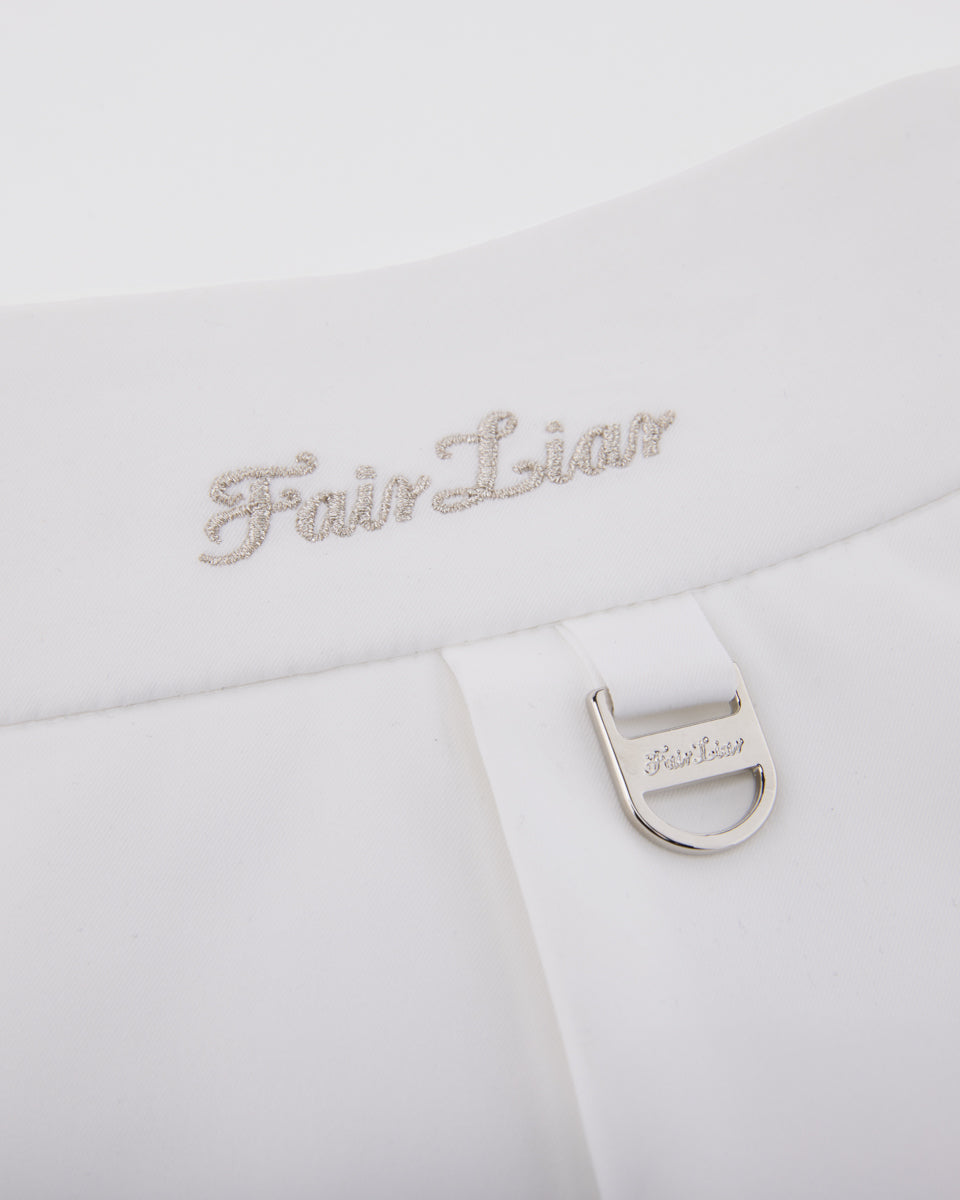 25SS ハイウエスト リボンフラップスカート