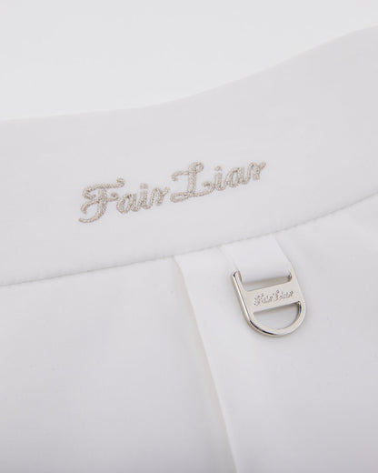 25SS ハイウエスト リボンフラップスカート