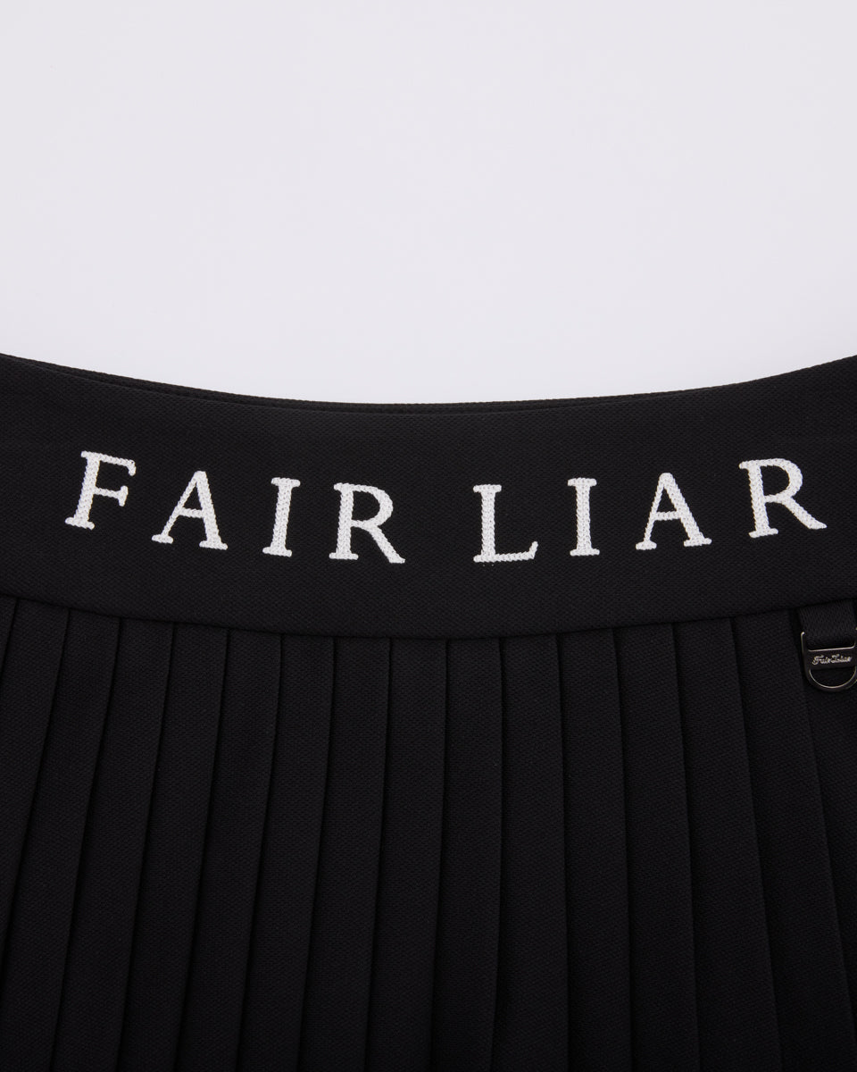 25SS ピケ プリーツスカート