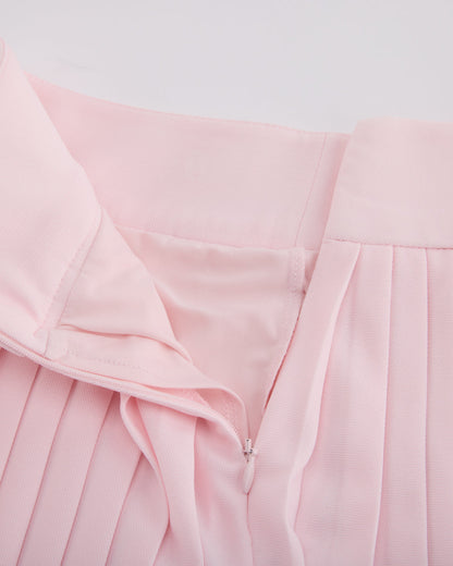 25SS ピケ プリーツスカート