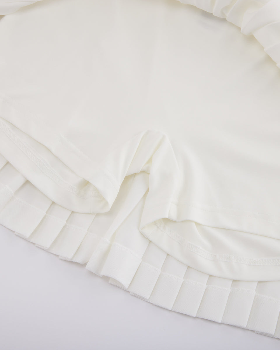 25SS ピケ プリーツスカート