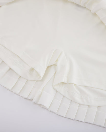 25SS ピケ プリーツスカート