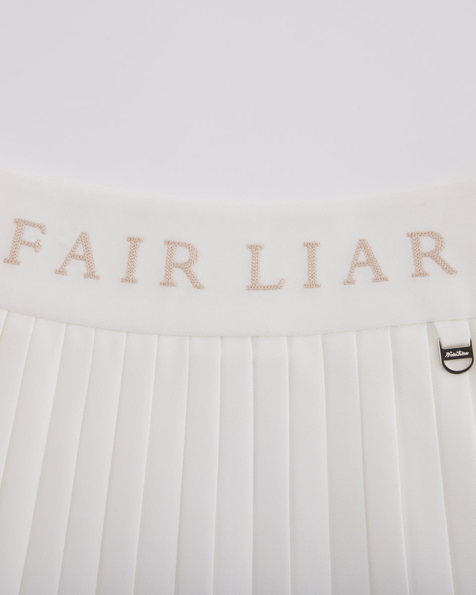 25SS ピケ プリーツスカート