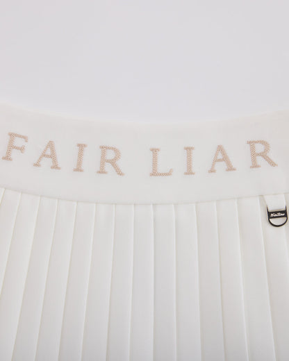 25SS ピケ プリーツスカート