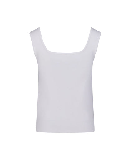 25SS スクエアネック パールリボン ベスト