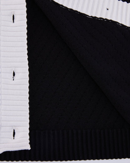 25SS バイカラーVネックベスト