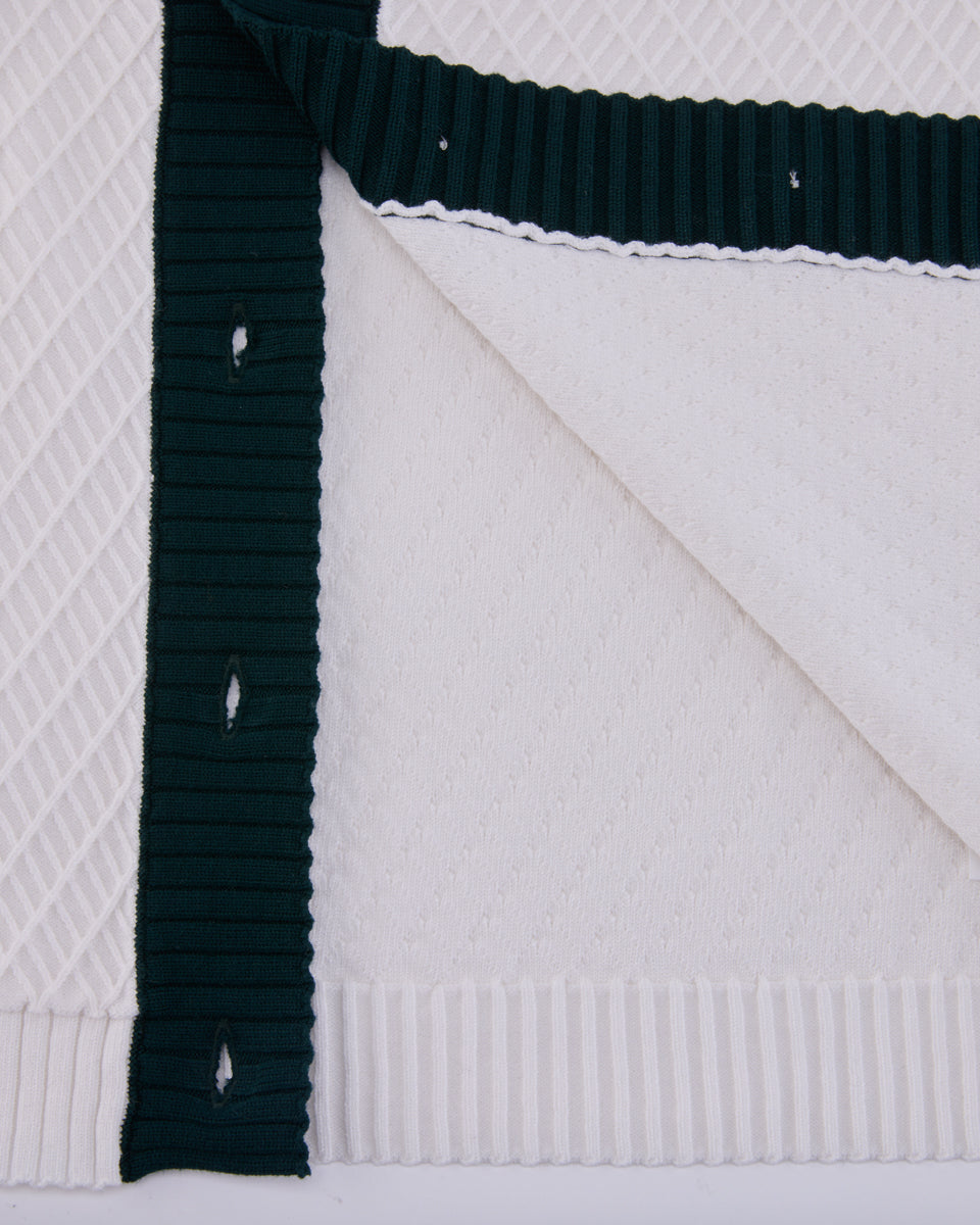 25SS バイカラーVネックベスト