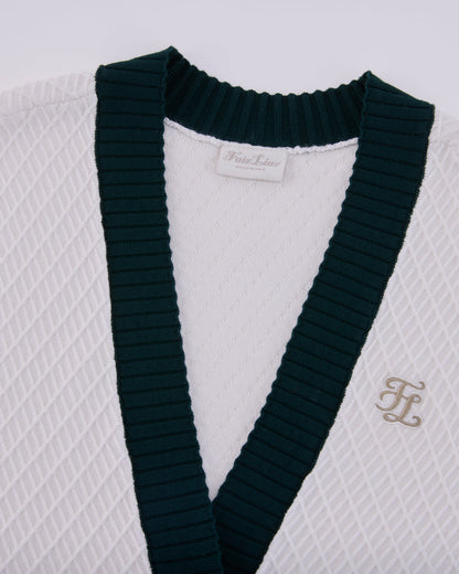 25SS バイカラーVネックベスト