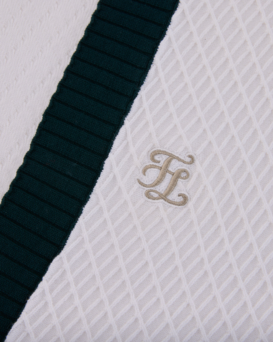 25SS バイカラーVネックベスト