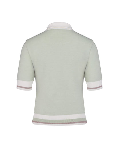 25SS バイカラークロップドニット