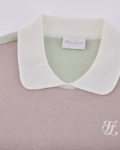 25SS バイカラークロップドニット