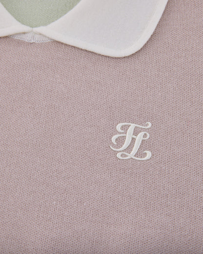 25SS バイカラークロップドニット