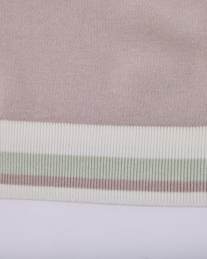 25SS バイカラークロップドニット