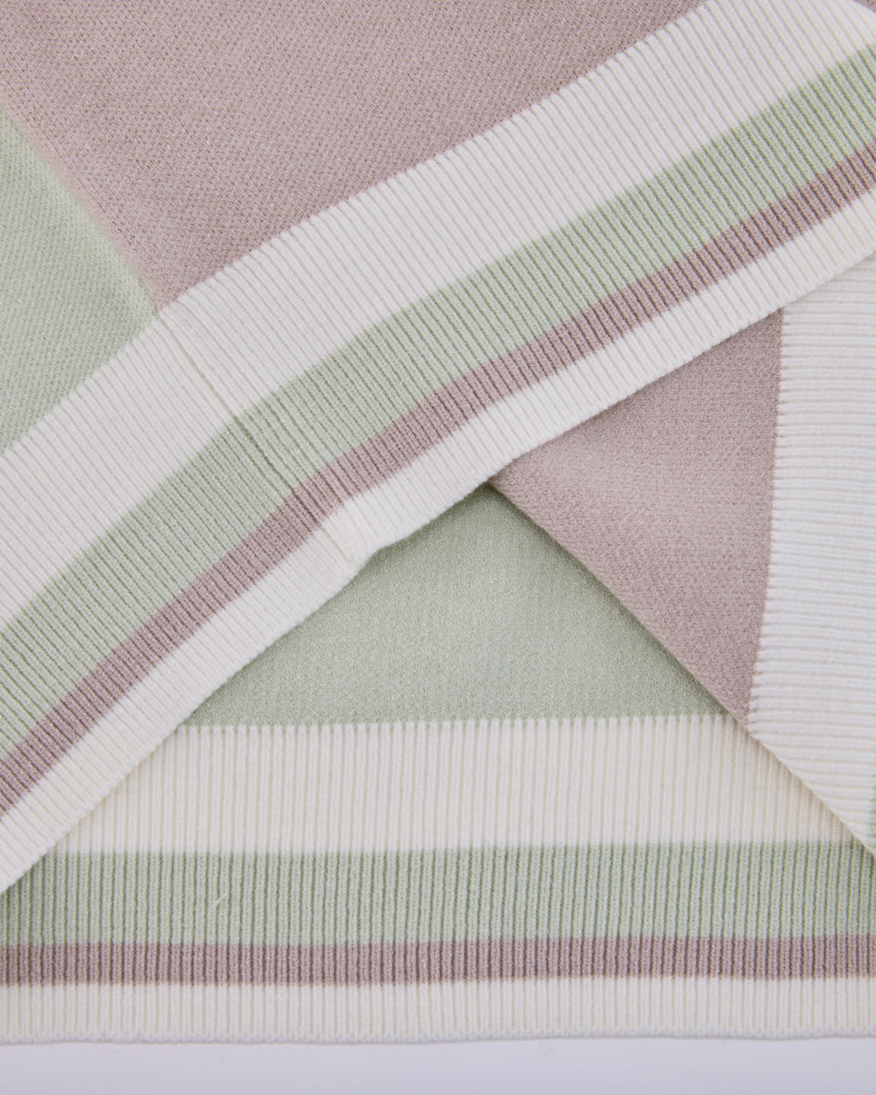 25SS バイカラークロップドニット