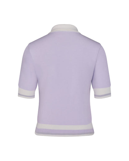 25SS バイカラークロップドニット