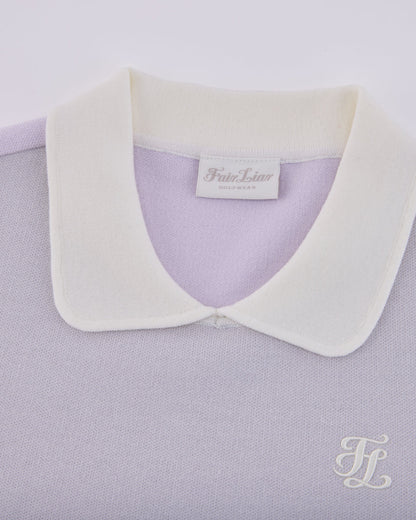 25SS バイカラークロップドニット