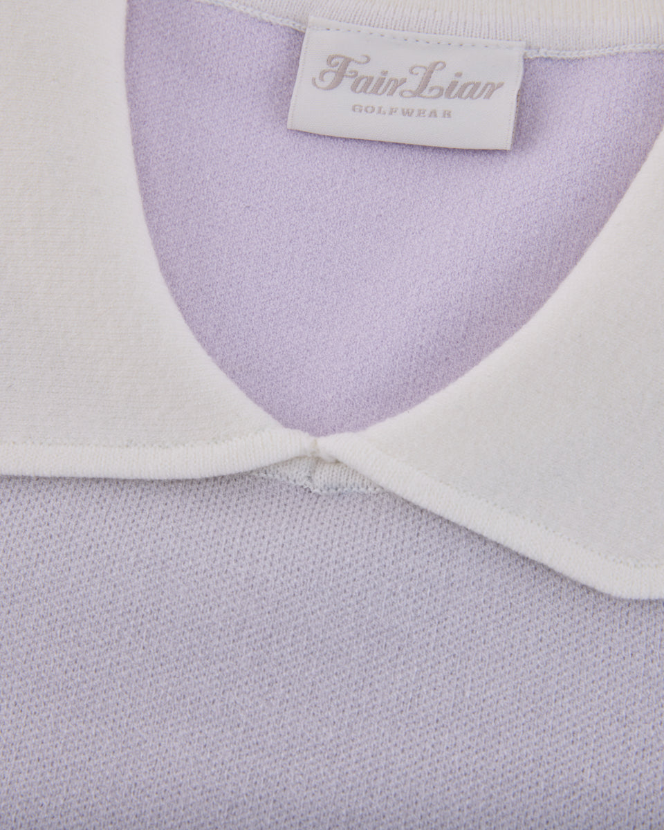 25SS バイカラークロップドニット