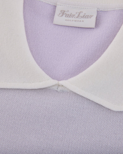 25SS バイカラークロップドニット