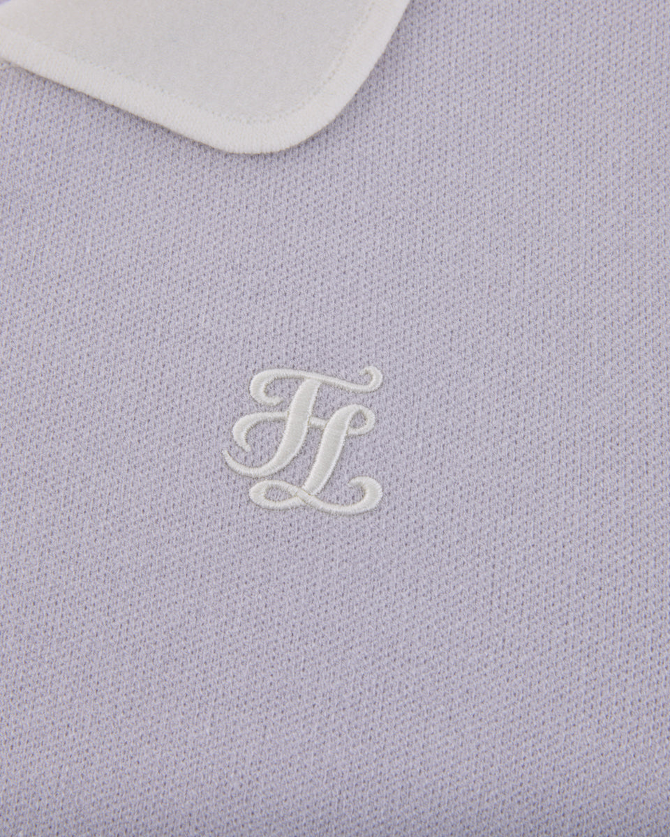 25SS バイカラークロップドニット