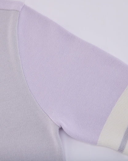 25SS バイカラークロップドニット