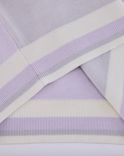 25SS バイカラークロップドニット