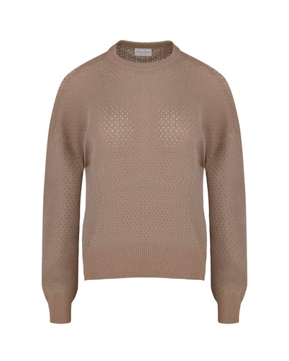 25SS 透かし編みラウンドネックニット