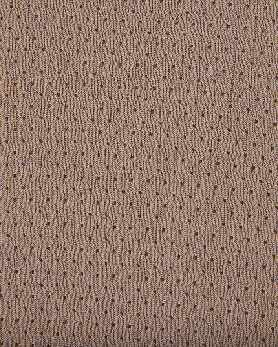 25SS 透かし編みラウンドネックニット