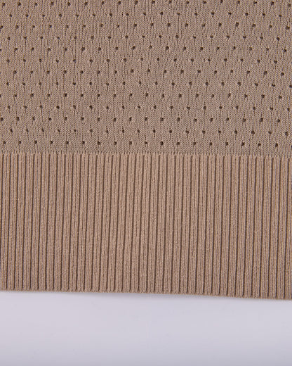 25SS 透かし編みラウンドネックニット