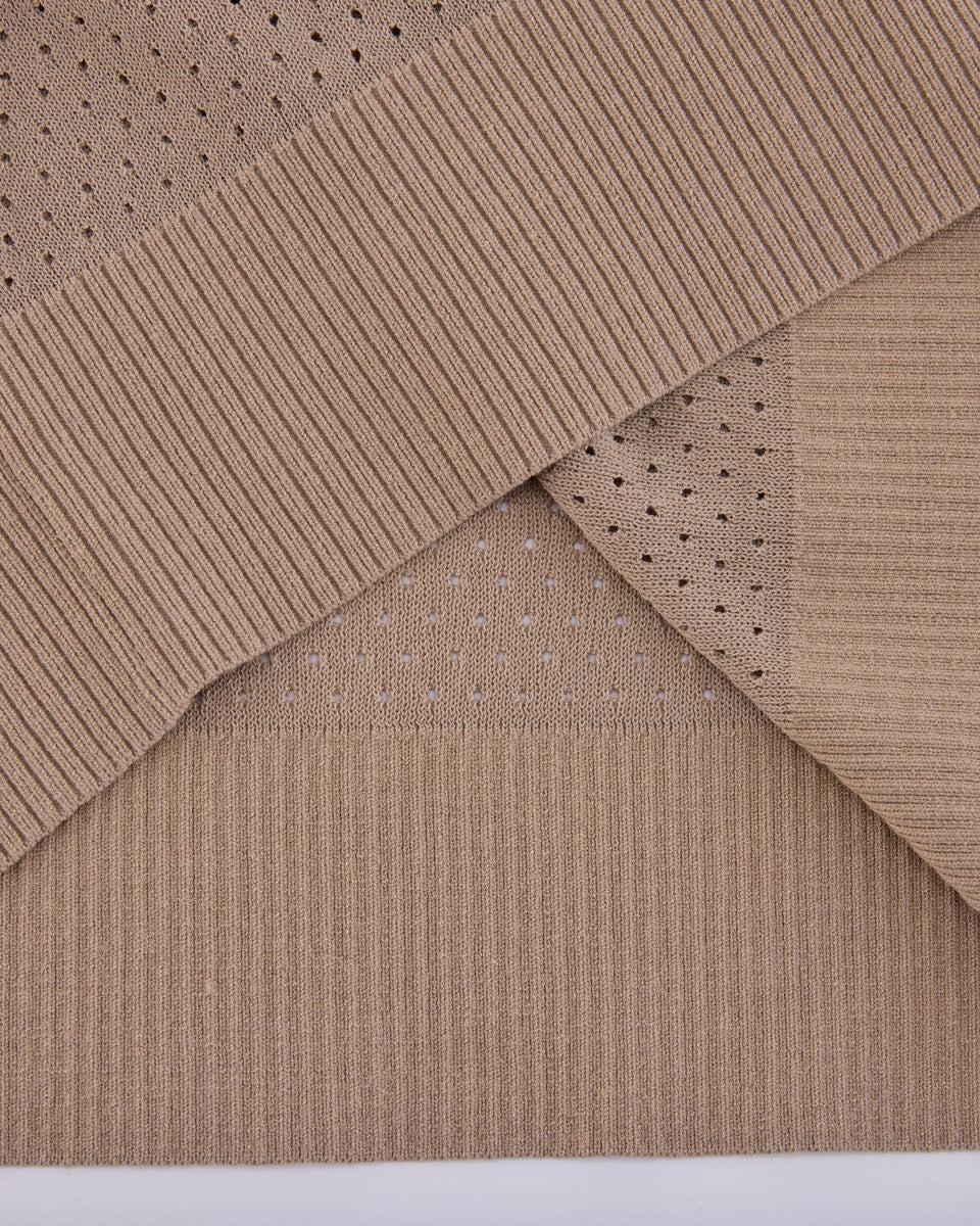 25SS 透かし編みラウンドネックニット