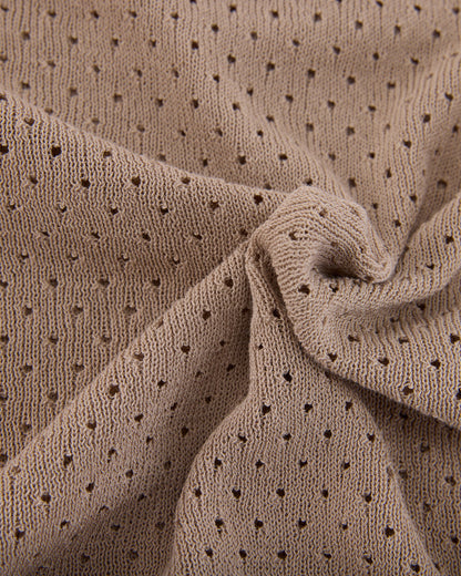 25SS 透かし編みラウンドネックニット