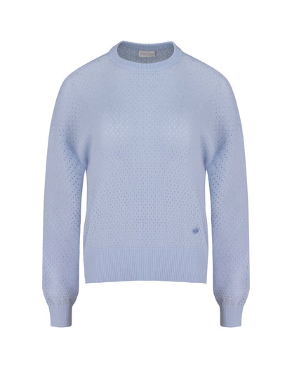 25SS 透かし編みラウンドネックニット