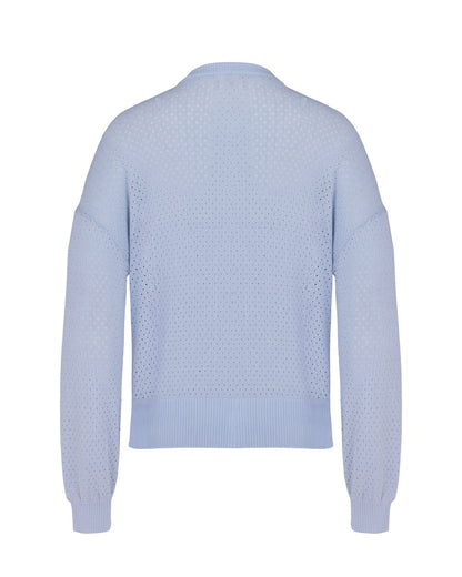 25SS 透かし編みラウンドネックニット