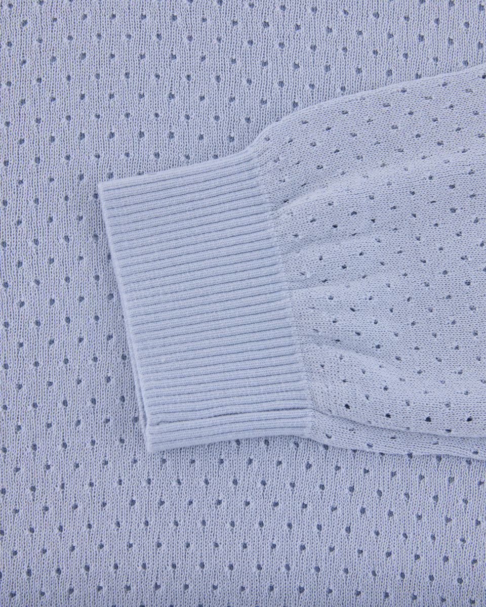 25SS 透かし編みラウンドネックニット