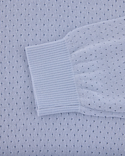 25SS 透かし編みラウンドネックニット