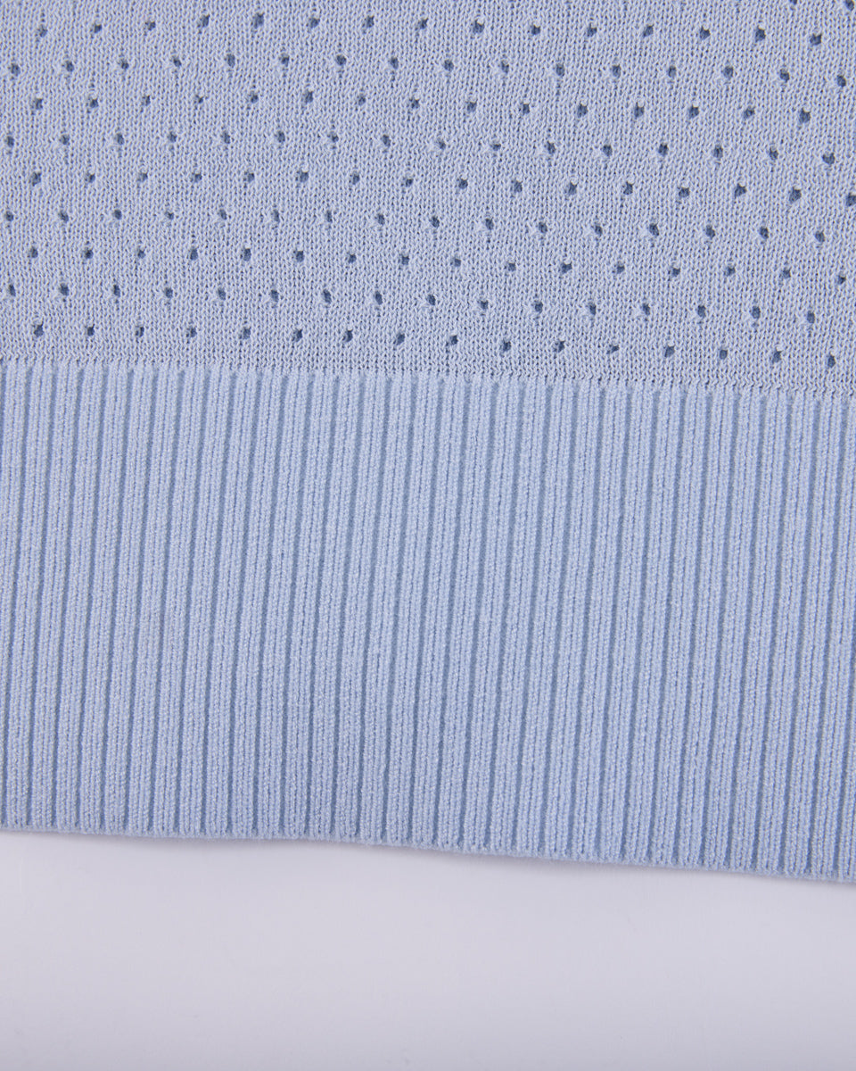 25SS 透かし編みラウンドネックニット