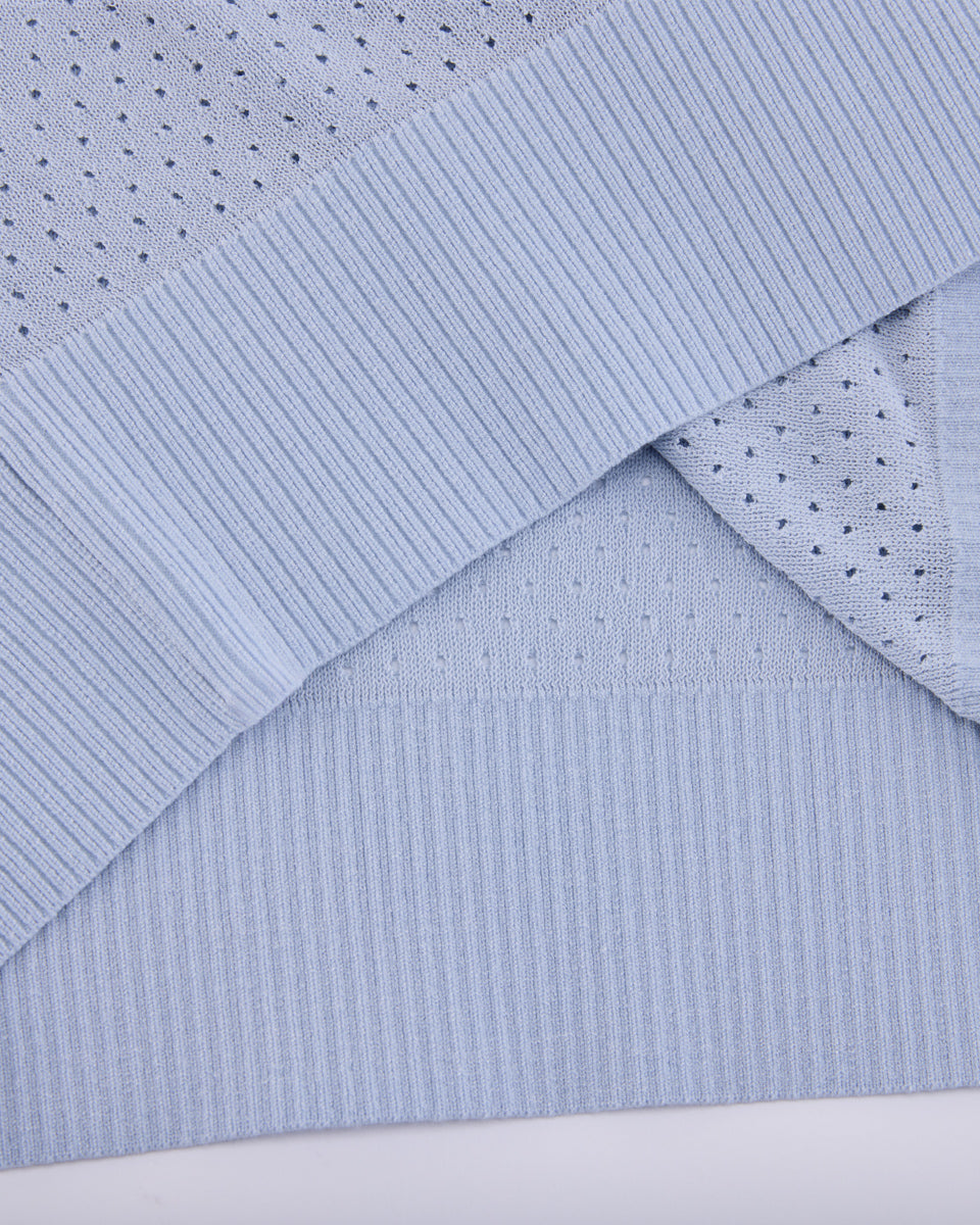 25SS 透かし編みラウンドネックニット