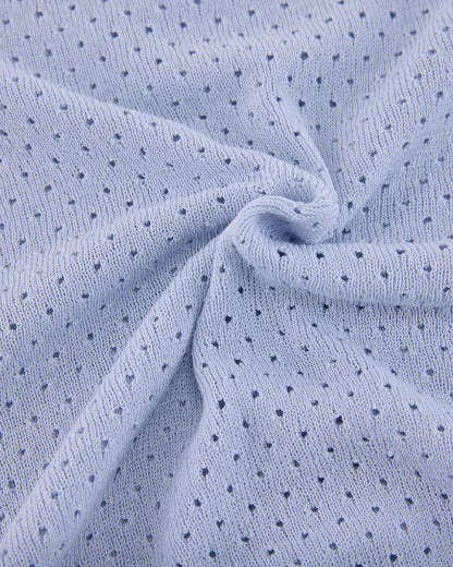 25SS 透かし編みラウンドネックニット