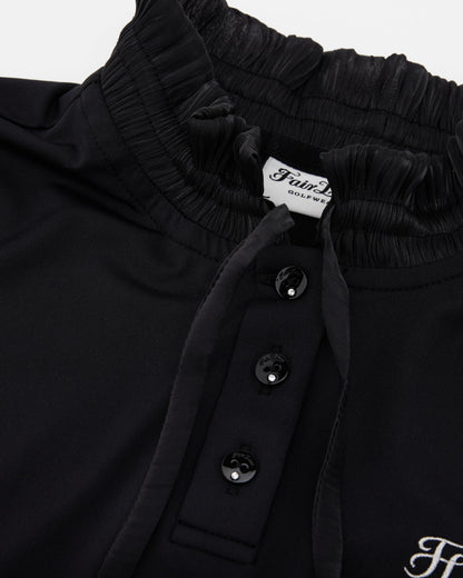 25SS シャーリングリボンハイネックTシャツ