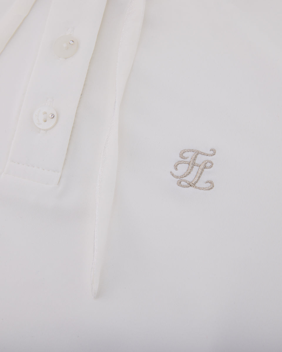25SS シャーリングリボンハイネックTシャツ