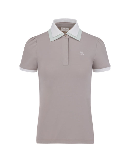 25SS バイカラーダブルカラーTシャツ