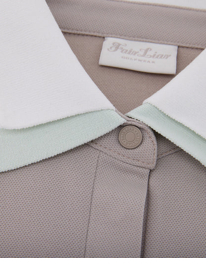 25SS バイカラーダブルカラーTシャツ