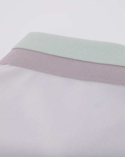 25SS バイカラーダブルカラーTシャツ